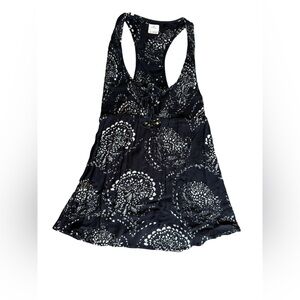 O’Neil Black Tank Top with white pattern. Size Large